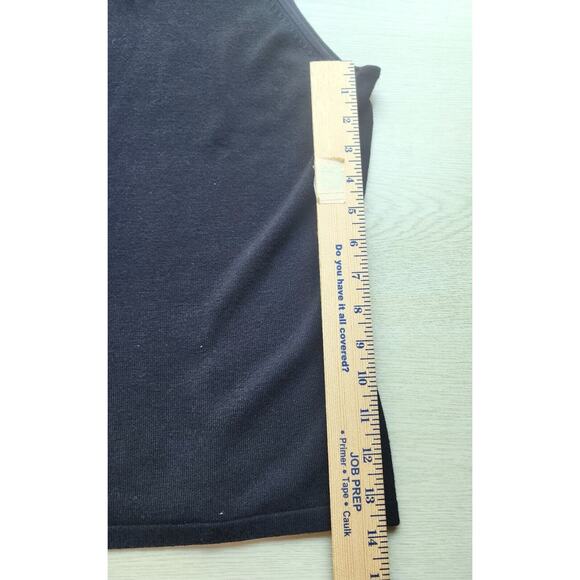 TOP-INC INTERNATIONAL CONCEPTS-Black-Beads-Sequins-Lace Collar-Snap Back-SIZE MP - Picture 11 of 15